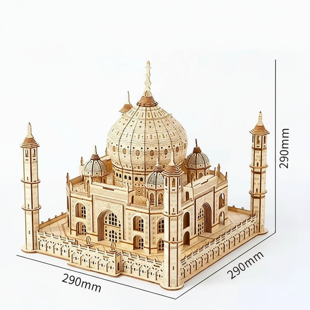 Taj Mahal 3D Wooden Puzzle with LED Lights