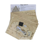 Laser-cut basswood Taj Mahal puzzle assembled as a decorative desk centerpiece with lighting