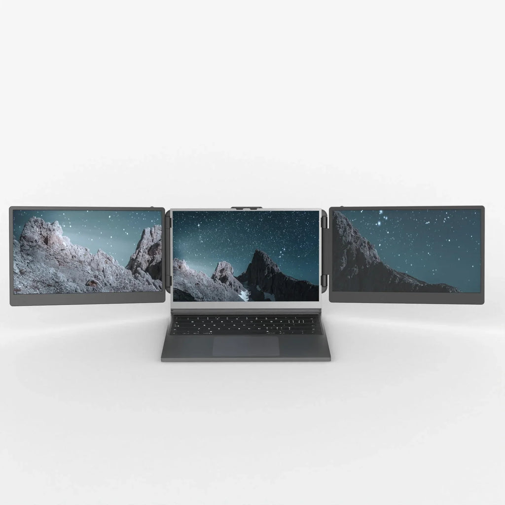 14" Triple Screen Laptop Monitor Extender FHD