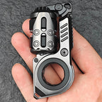Gray Resonance fidget in an open hand for scale