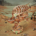 515-piece airship puzzle kit for advanced wooden model builders and hobbyists