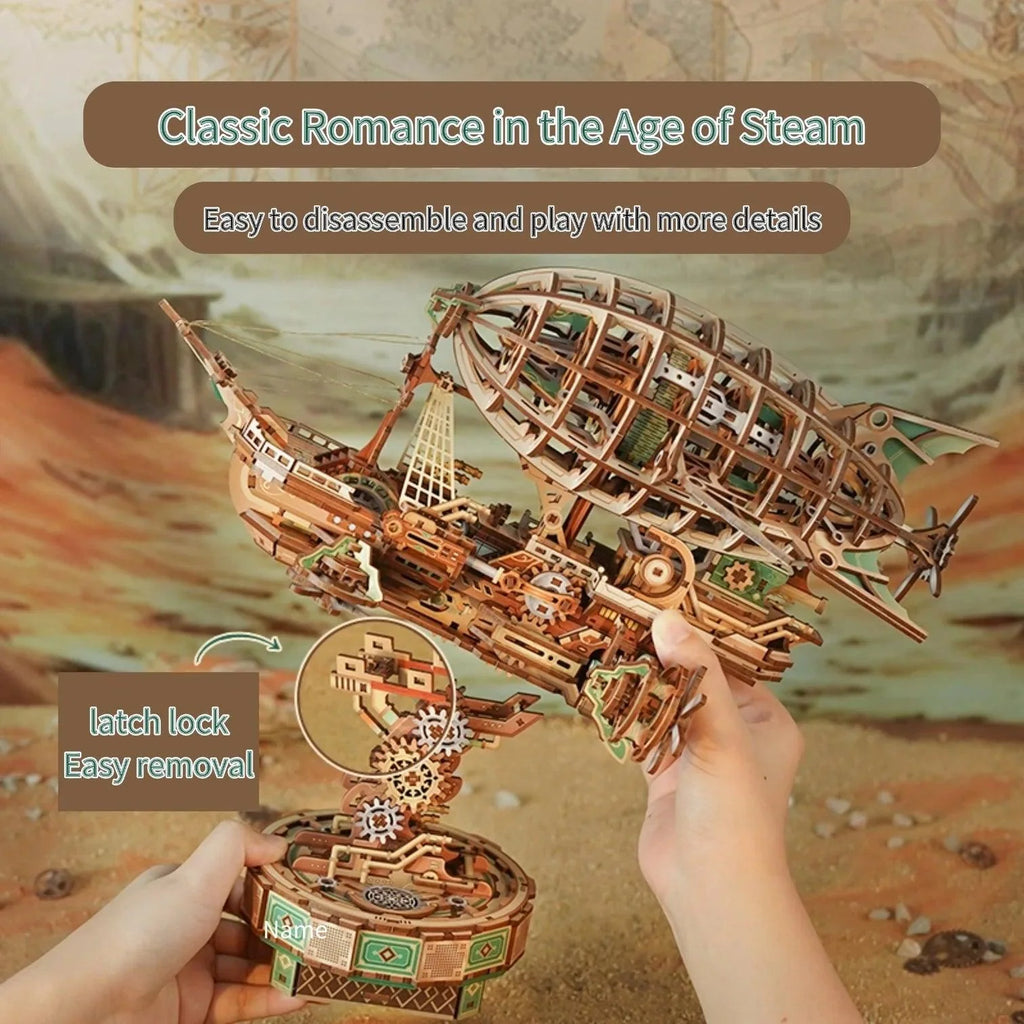 Sailing In Fog - 3D Mechanical Airship Puzzle