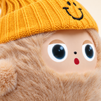Close-up of the plush face and soft fur