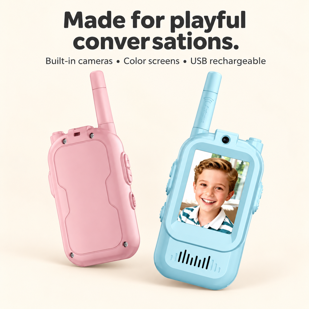 Front and rear handset details; USB rechargeable