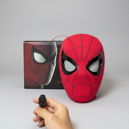 Spider-Man Mask with Moving Eyes — Manual or Ring Control — Gearfinch