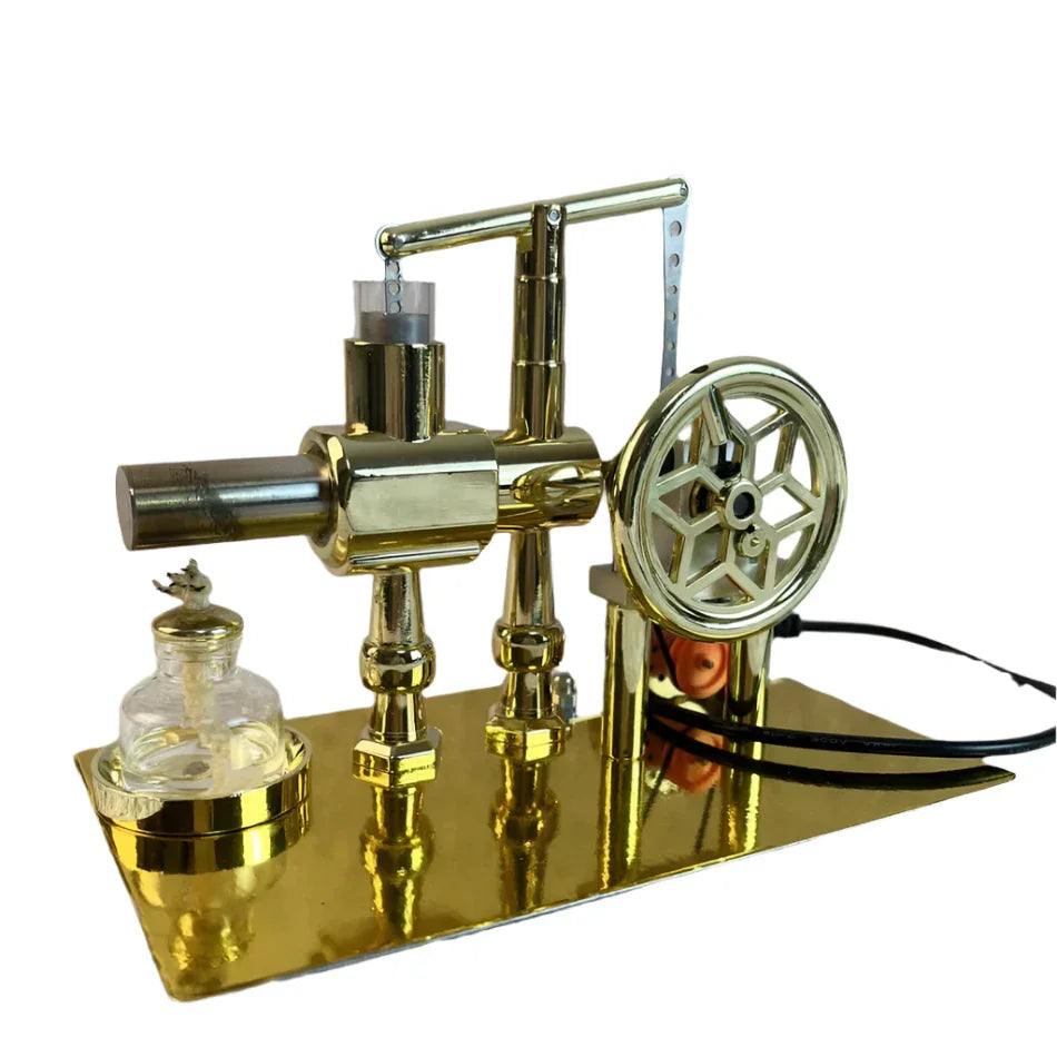 Educational Stirling Engine Generator with LED Power Display
