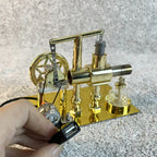 Zinc alloy Stirling engine power display for a mechanical engineering desk collection