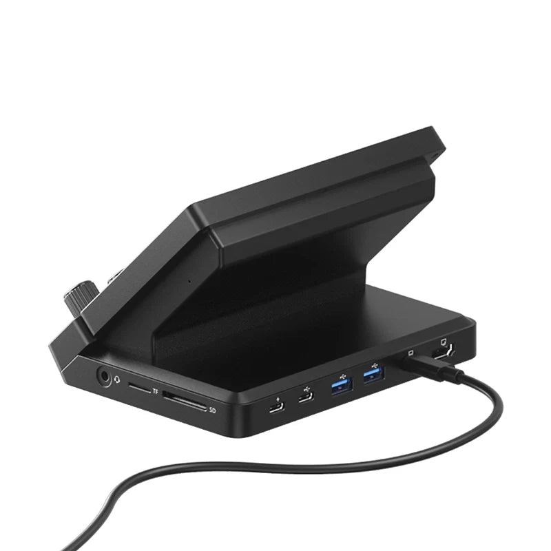 Folding stand and connected hub detail