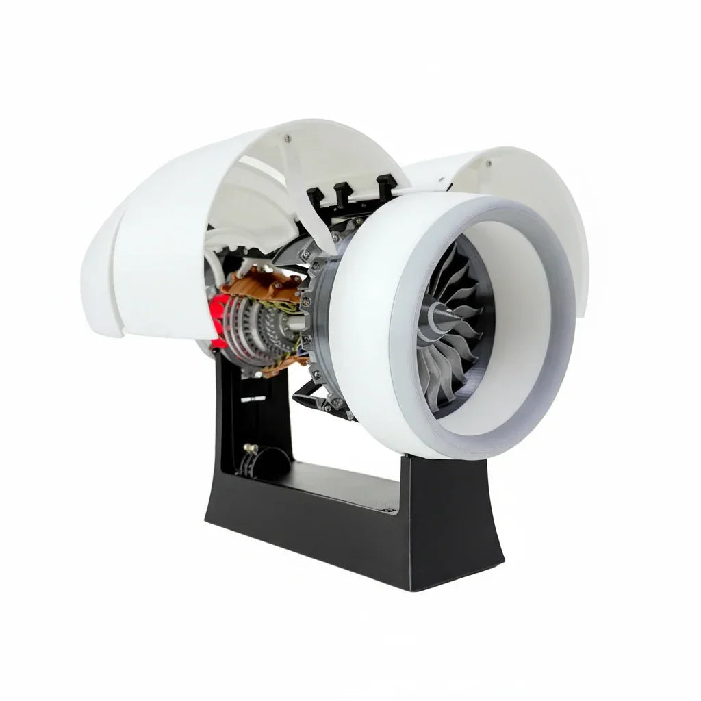 Premium Rolls Royce Trent 900 Turbofan Engine Model with Motorized Blades