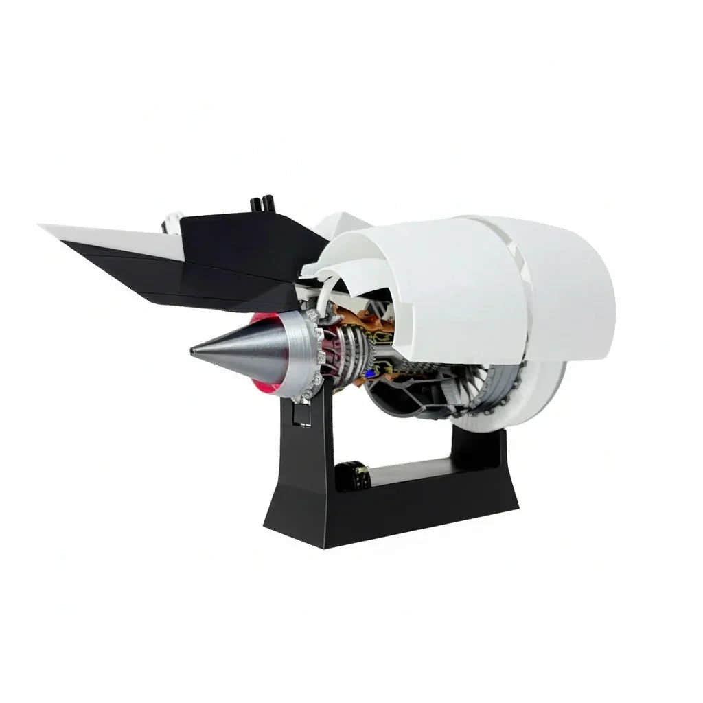 Premium Rolls Royce Trent 900 Turbofan Engine Model with Motorized Blades
